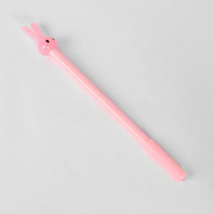 깜찍 토끼 볼펜(0.5mm)(핑크) 토끼 중성볼펜