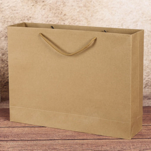 무지 가로형 쇼핑백(브라운)(35x26cm)종이쇼핑백